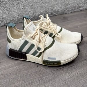 Adidas NMD R1 Cream / Olive Running Women's Size 8.5